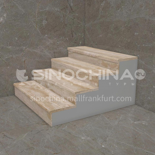 Natural beige European style marble staircase   M-HA85D